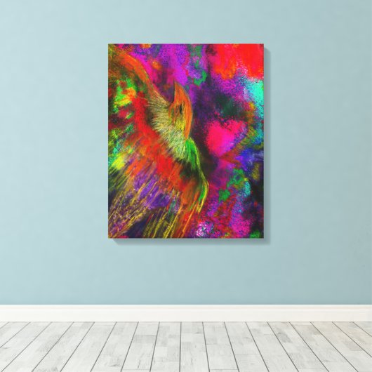 鳥の王室のファインアートキャンバス印刷 キャンバスプリント (インサイチュ (ウッドフロア))