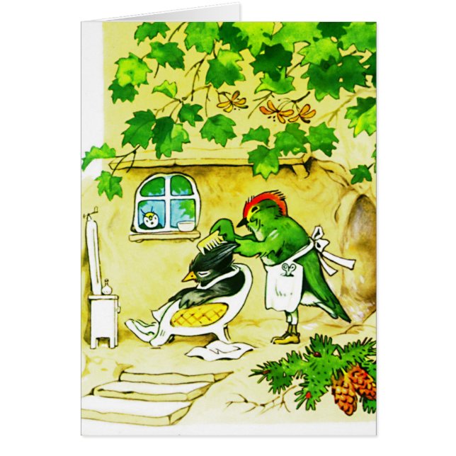 鳥の理容師 (正面)