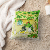 鳥の理容師 クッション (ブランケット)