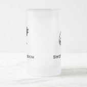 鳥の甘い自由 フロストグラスビールジョッキ (中央)