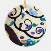 鳥の生きる木 セラミックオーナメント (裏面)