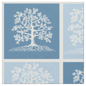 鳥の生きる木 ファブリック (クローズアップ)