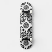 「鳥の生き物」 B&W抽象芸術 スケートボード (正面)