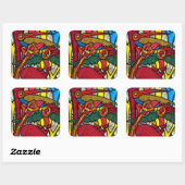 鳥の生活 スクエアシール (シート)