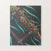 鳥の目のハワイアンカヌー ジグソーパズル (縦)