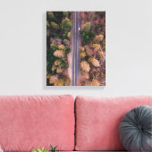 鳥の目の写真中央の道路 キャンバスプリント (インサイチュ (リビング))