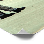 鳥の着陸 ポスター (角)