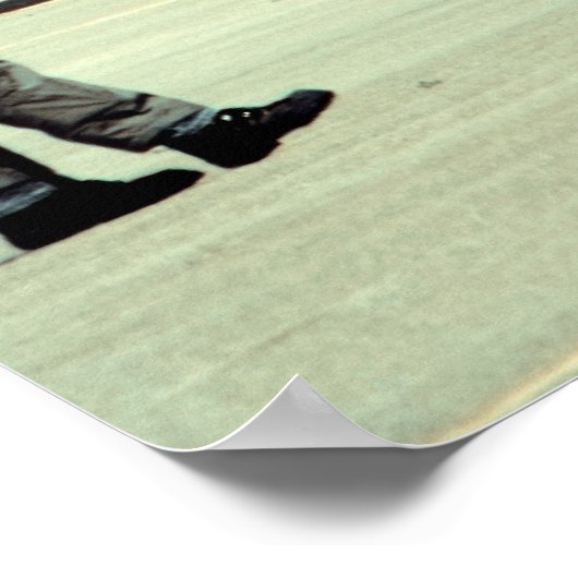 鳥の着陸 ポスター (角)