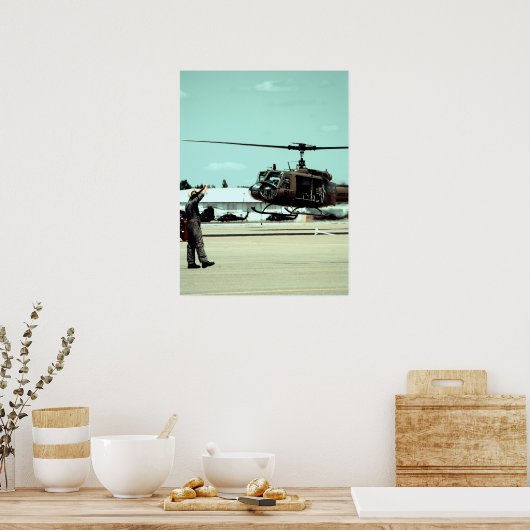 鳥の着陸 ポスター (キッチン)