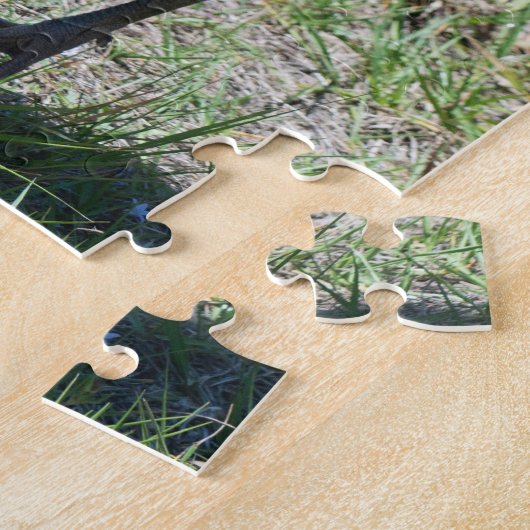 鳥の砂丘クレーン野生生物撮影自然 ジグソーパズル (側面)