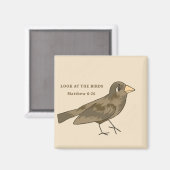 鳥の磁石を見る マグネット (正面/裏面)