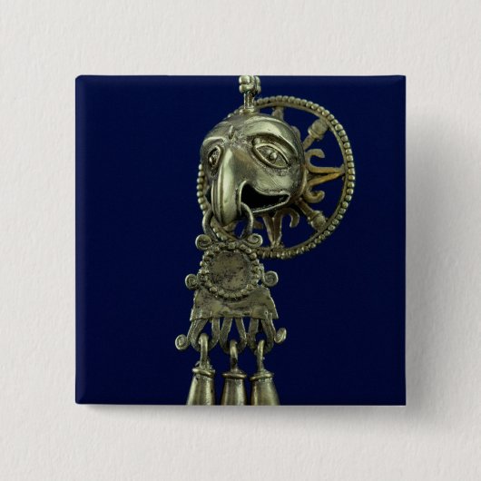 鳥の神の唇のプラグ 缶バッジ (正面)