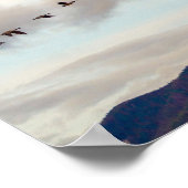 鳥の移動//自然写真 ポスター (角)