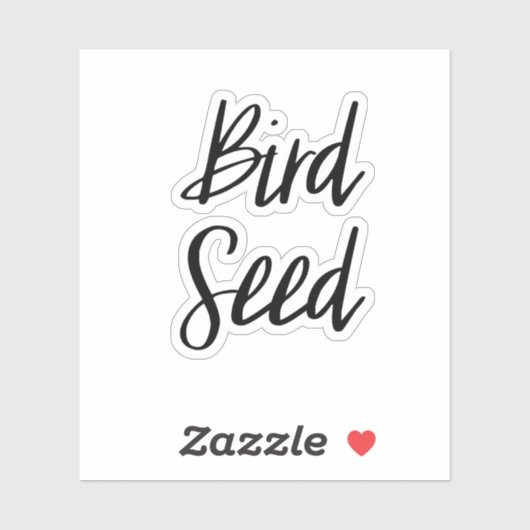 鳥の種の保管シール シール (シート)