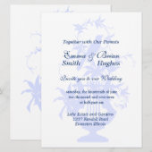 鳥の竪琴と緑 招待状 (正面/裏面)