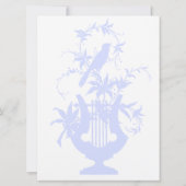 鳥の竪琴と緑 招待状 (裏面)