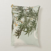 鳥の竹アジアの日本のヴィンテージ アクセントクッション (裏面(縦))