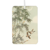 鳥の竹アジアの日本のヴィンテージ カーエアーフレッシュナー (正面)