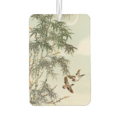 鳥の竹アジアの日本のヴィンテージ カーエアーフレッシュナー (裏面)