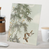 鳥の竹アジアの日本のヴィンテージ 台座サイン (インサイチュ)