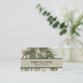 鳥の竹アジアの日本のヴィンテージ 名刺 (スタンド正面)