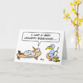 鳥の精神科医の不幸な卵の子供の頃 カード (黄色い花)