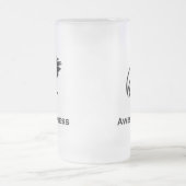 鳥の素晴らしさ フロストグラスビールジョッキ (中央)