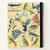鳥の組み立てノートのスパイラルワイド ノートブック (裏面)