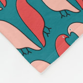 鳥の組織化された連合 – アーポップ・アートのトスタイル フリースブランケット (角)