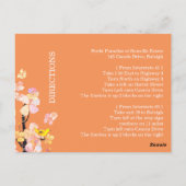 鳥の結婚宿泊案内の囲い ポストカード (裏面)