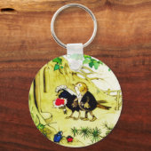 鳥の結婚式 キーホルダー (正面)