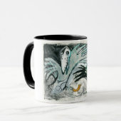 鳥の絵画のマグ マグカップ (正面左)