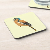 鳥の絵画カフインチ コースター (左側)