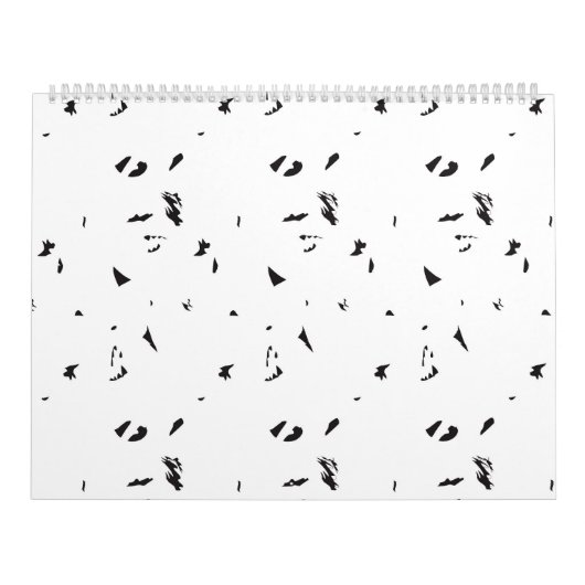 鳥の群れの白黒の写真 カレンダー (カバー)