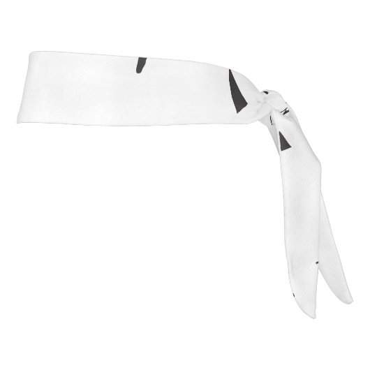 鳥の群れの白黒の写真 タイヘッドバンド (回転90)