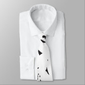 鳥の群れの白黒の写真 ネクタイ (タイ)