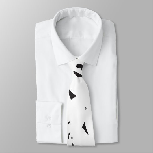 鳥の群れの白黒の写真 ネクタイ (タイ)