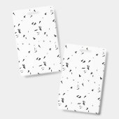 鳥の群れの白黒の写真 バッジ (正面＆裏面)