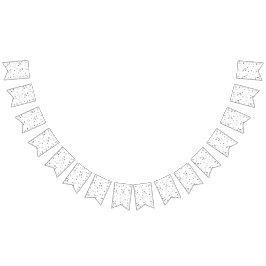 鳥の群れの白黒の写真 バンティングフラッグ