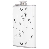 鳥の群れの白黒の写真 フラスク (左)