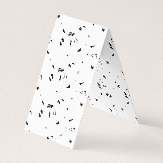 鳥の群れの白黒の写真 名刺 (裏面)