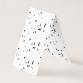 鳥の群れの白黒の写真 名刺 (正面)