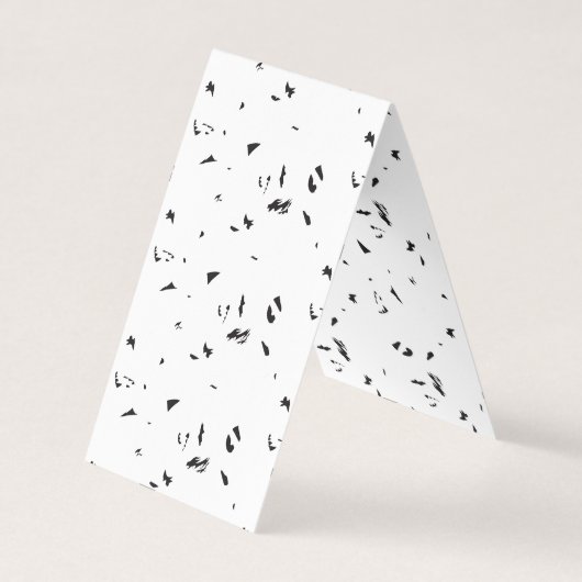 鳥の群れの白黒の写真 名刺 (正面)