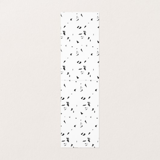 鳥の群れの白黒の写真 名刺 (内部フラット)