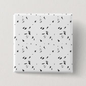 鳥の群れの白黒の写真 缶バッジ (正面)