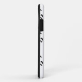 鳥の群れの白黒の写真 Case-Mate iPhoneケース (裏面/右)