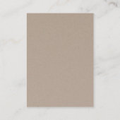 ©鳥の群れクラフトイヤリングジュエリー表示 名刺 (裏面)