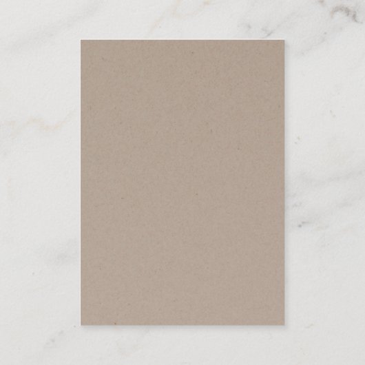 ©鳥の群れクラフトイヤリングジュエリー表示 名刺 (裏面)