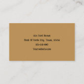 鳥の群れヴィンテージアンティークセピア質感ガチョウ 名刺 (裏面)