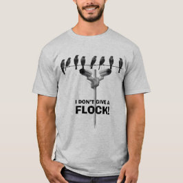 鳥の群れ - おもしろい群れのカメラTシャツ Tシャツ